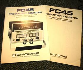 Sencore Fc45 Frequency Counter Operation Maintenance Manual With Schematics