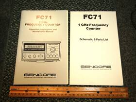 Sencore Fc71 1ghz Frequency Counter Operation Maintenance Manual With Schematics