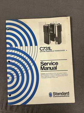 C731l Standard Communication Uhf/fm Handheld Transceiver Service Manual