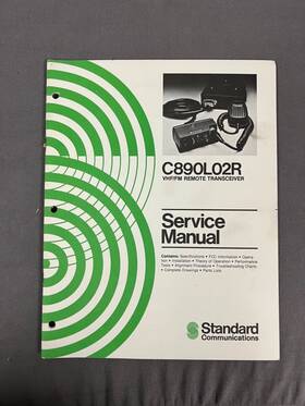 C890l02r Standard Communication Vhf/fm Remote Transceiver Service Manual