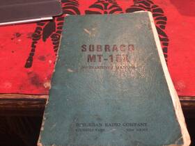 Mt-15x Subraco Vintage Mobile Ham Radio Instruction Manual With Additions