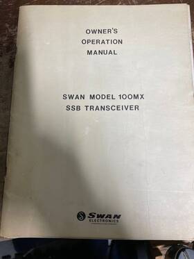 100mx Swan Operations Manual Foldout Schematic
