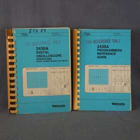 2430a Tektronix Digital Oscilloscope Operators And Programmer Reference Guide