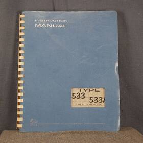 Tektronix 533a Type 533/533a Oscilloscope Instruction Manual And Service Information #1