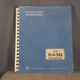543b Tektronix Type Oscilloscope Instruction Manual And Service Information #1