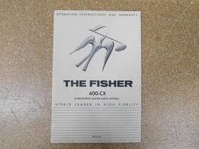 400-cx The Fisher Stereo Preamplifier Operating Instructions Manual Original