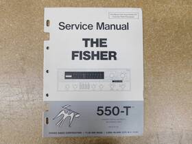 550-t The Fisher Stereo Receiver Service Manual With Schematics Original