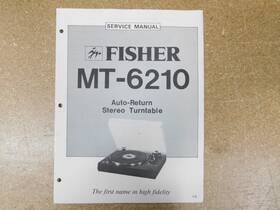 Mt-6210 The Fisher Auto-return Stereo Turntable Service Manual Original