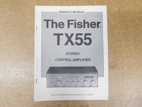 Tx55 The Fisher Stereo Control Amplifier Service Manual With Schematics Original