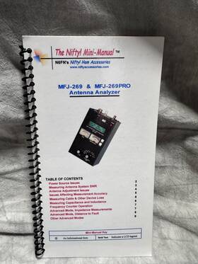 The Nifty Manual 269pro Mini For Mfj-269 And Mfj-269pro Antenna Analyzer