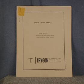 Hr40-5b Trygon Model Power Supply Instruction Manual And Service Info