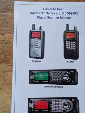 Uniden Bcd996p2 Xt Series Digital Scanner Manual Instruction