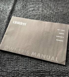 Exi4246 Uniden Owners Manual Series Exi 4246 Instructions Guide Only Booklet