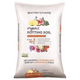 Whitney Farms 889288716052 Organic All Purpose Potting Soil 16 Qt