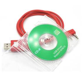Wouxun Wouxun-usb-prog-1.2m-red Usb Programming Cable For G-uvd1p Kg-uv6d Kg-uv8d Walkie Talkie With C