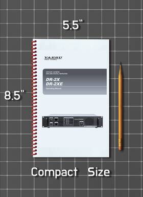 Yaesu Dr-2xe Dr-2x And 4 In 1 Manual Guide 100 Pages Half Size 5.5x8.5