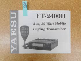 Ft-2400h Yaesu Ham Radio 2m 50-watt Mobile Paging Transceiver Manual Original