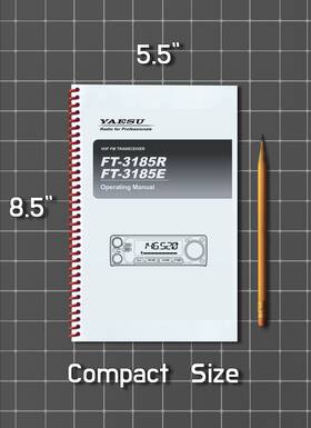Yaesu Ft-3185r Operating Manual Guide Reference 60 Pages Half Size 5.5x8.5