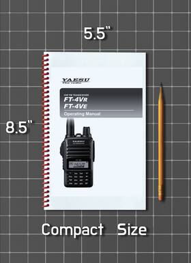 Yaesu Ft-4vr 2 In 1 Manual Guide 75 Pages Half Size 5.5x8.5