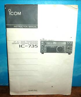 Yaesu Ic-735 Icom Hf All Band Transceiver Instruction Manual 1990 Oem