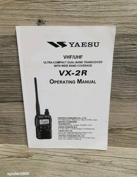 Vx-2r Yaesu Radio User Operating Instruction Manual Oem Vertex Standard Japan