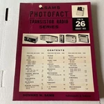 Sams Photofact Transistor Radio Series 1963 Manual Volume Tsm 26. Fixed Price $9.95.