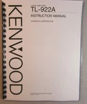 Kenwood TL-922A Instruction Manual: 11" X 17" Foldout Schematic & Plastic Covers. Fixed Price $23.00.