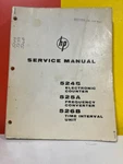 Hp 524B + 525 Frequency Converter 526B Time Interval Unit Service Manual. Fixed Price $49.99.