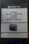 Sanyo RP5350 Service Manual. Fixed Price $21.99.