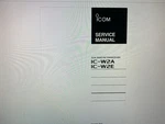 Icom IC-W2A Service Manual Digital. Fixed Price $5.99.