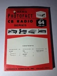 Sams Photofact Radio Series CB-64 April 1975. Fixed Price $10.00.