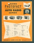 Sams Photofact Auto Radio Series AR-25 Service Manual July 1964. Fixed Price $8.99.