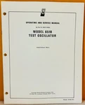 Hp 00651-90006 1971 Model 651B Test Oscillator Operating & Service Manual.. Fixed Price $39.99.
