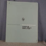 Hp 1401A Dual Trace Vertical Amplifier Operating And Service Manual. Fixed Price $14.95.