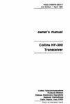 Collins HF-380 Instruction Manual. Fixed Price $14.95.