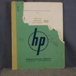 Hp Model 712B Power Supply Operating And Service Manual. Fixed Price $10.95.