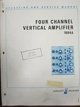 Hp Four Channel Vertical Amplifier 1804A Operating & Service Manual 01804-90904. Fixed Price $24.99.