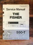 Fisher Model 550-T Receiver Service Manual *original*. Fixed Price $24.97.