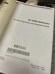 Hp 3458A Multimeter Operating Programming & Configuration Manual P/n 03458-90001. Fixed Price $49.90.