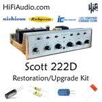 Scott 222D Tube Amplifier Restoration Repair Upgrade Rebuild Kit Capacitor. Fixed Price $165.00.