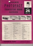1963 Sams Transistor Radio Manual TSM-26 Bulova Lincoln Sony Airline Philco. Fixed Price $37.50.