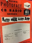 Sams Photofact Radio CB-81 Browning Johnson Realistic Truetone Nos. Fixed Price $11.24.