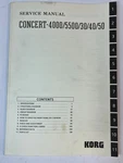 Korg Concert C-4000 C-5500 C-30 C-50 Service Manual Repair Book Vintage. Fixed Price $25.00.