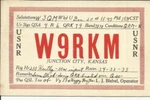 Us -1 1/2C 4TH Bureau- SC#553(SINGLE Frank) Qsl Radio Card Junction City. Fixed Price $20.00.