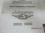PM124 2000 Evinrude Johnson Commercial Outboard Final Edition Manual P/n 5001013. Fixed Price $7.73.