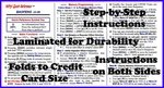 Baofeng UV-5R Series Tri-folded Reference Card By Nifty Accessories. Fixed Price $11.95.