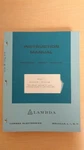 Lambda LP-410A-FM LP-415A-FM Instruction Manual 6F B5. Fixed Price $19.91.