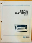 Hp 03466-90003 1984 3466A Digital Multimeter Operating & Service Manual.. Fixed Price $39.99.