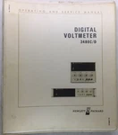 Hp 3480C/D Digital Voltmeter Operating & Service Manual P/n 03480-90006. Fixed Price $39.99.