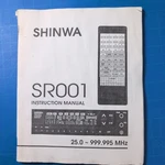 Shinwa SR001 Scanner Manual Only. Fixed Price $28.50.